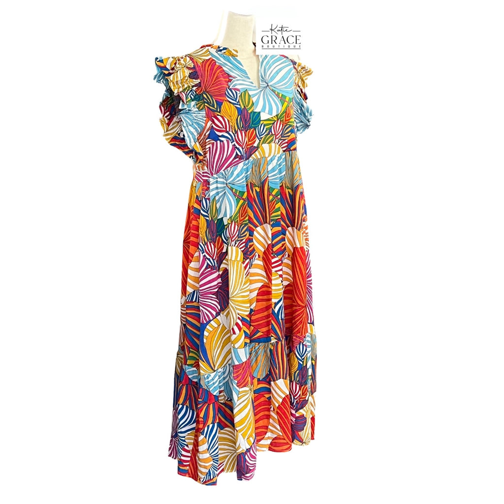 "Lantana" Midi Dress - The Katie Grace Boutique