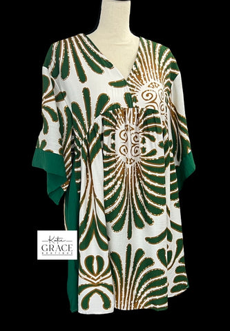 "Aura" Kimono Sleeve Dress - The Katie Grace Boutique