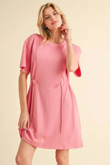 "Lily" Drawstring Dress - The Katie Grace Boutique