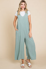 "Ashleigh" Linen Blend Jumpsuit, 3 colors - The Katie Grace Boutique