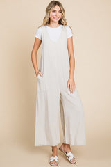 "Ashleigh" Linen Blend Jumpsuit, 3 colors - The Katie Grace Boutique