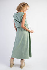 "Calista" Mineral Washed Dress - The Katie Grace Boutique