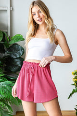 "Erin" Curly  Ribbed Shorts - The Katie Grace Boutique
