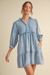 "Londyn" Mineral Washed Dress - The Katie Grace Boutique
