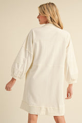 "Alaina" French Terry Dress - The Katie Grace Boutique