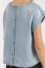 "Addison" Tencel Blouse, 2 colors - The Katie Grace Boutique