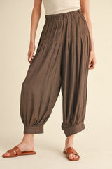 "Zuri" Pintuck Harem Panst, 2 colors - The Katie Grace Boutique