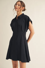 "Marissa" Pintuck Dress - The Katie Grace Boutique