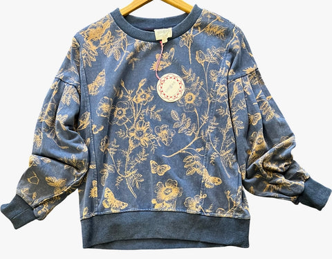 "Eliana" Mineral Washed Pullover