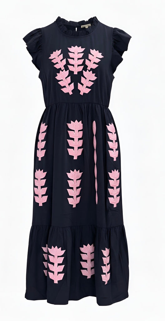 "Tabitha" Embroidered Dress - The Katie Grace Boutique