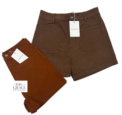 "Eliza" Soft Shorts , 2 colors - The Katie Grace Boutique