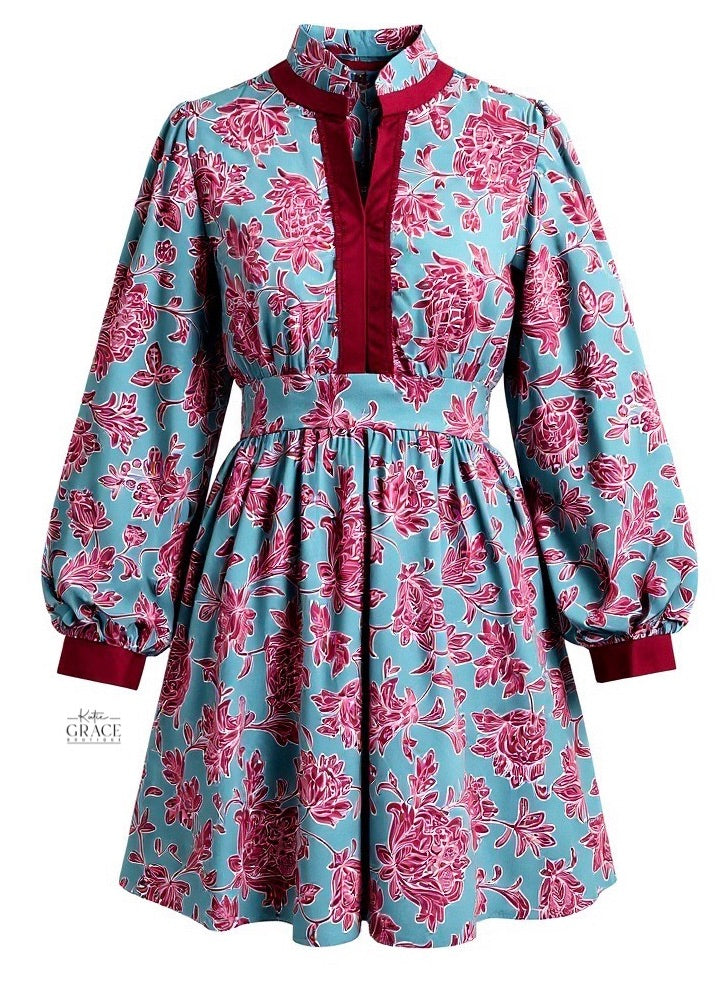 "Addison" Floral Dress - The Katie Grace Boutique