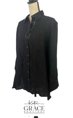 "Kayla" Tunic Bouse, 2 colors - The Katie Grace Boutique