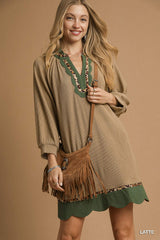 "Emily" Ribbed  Dress, 2 colors - The Katie Grace Boutique