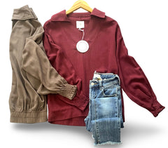 "Mallory" Linen Blend , 2 colors - The Katie Grace Boutique