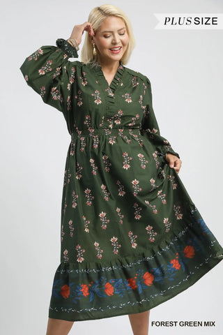 "Constance" Midi Dress, Plus - The Katie Grace Boutique