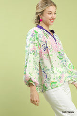 "Wendy" Scalloped Blouse - The Katie Grace Boutique