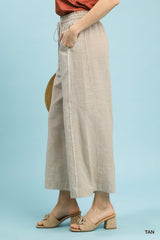 "Sloan" Linen Blend Pants - The Katie Grace Boutique