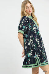 "Chloe" Floral Dress, S-2XL - The Katie Grace Boutique