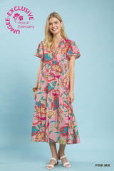 "Amanda" Midi Dress - The Katie Grace Boutique