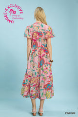 "Amanda" Midi Dress - The Katie Grace Boutique