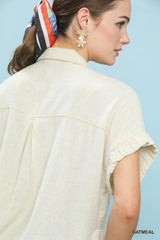 "Nichole" Smocking Blouse Down - The Katie Grace Boutique