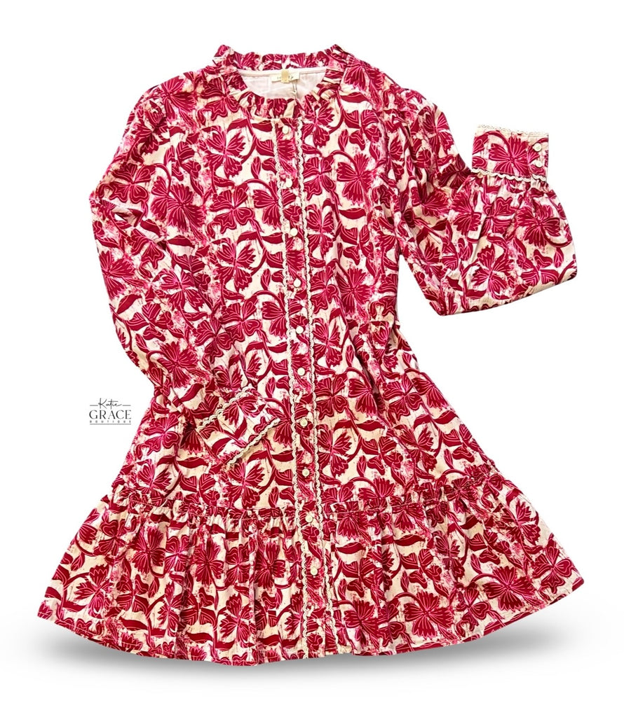 "Lacey" Long Sleeve Dress - The Katie Grace Boutique