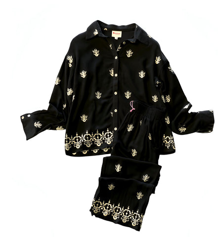 "Courtney" Embroidered Matching Separates - The Katie Grace Boutique