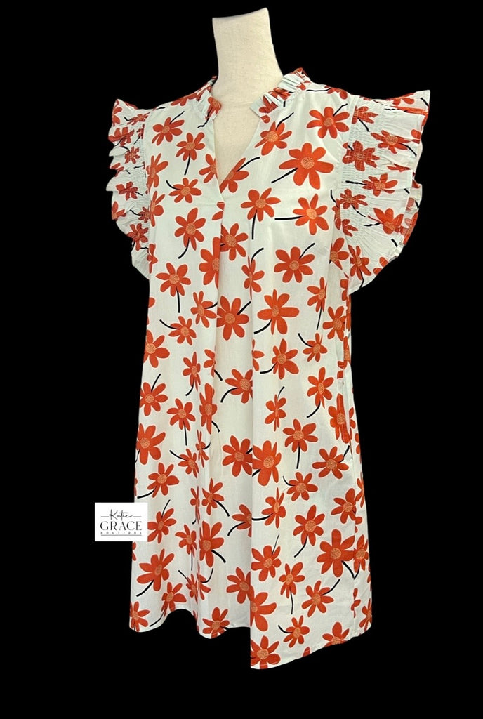 "Zuri" Floral Dress - The Katie Grace Boutique