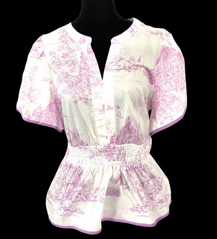 "Holly" Peplum Blouse - The Katie Grace Boutique