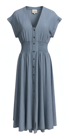 "Alexis" Denim Dress - The Katie Grace Boutique