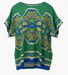 "Gem" Medallion Blouse