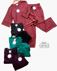 "Kelsey" Luxe Matching Separates, 4 colors - The Katie Grace Boutique