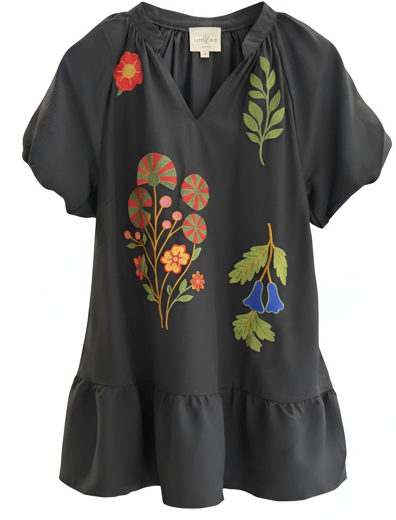 "Evelyn" Embroidered Dress