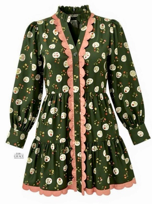 "Rainey" Long Sleeve Dress - The Katie Grace Boutique