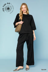 "Kelsey" Luxe Matching Separates, 4 colors - The Katie Grace Boutique
