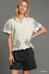 "Amanda" Embroidered Separates, - The Katie Grace Boutique