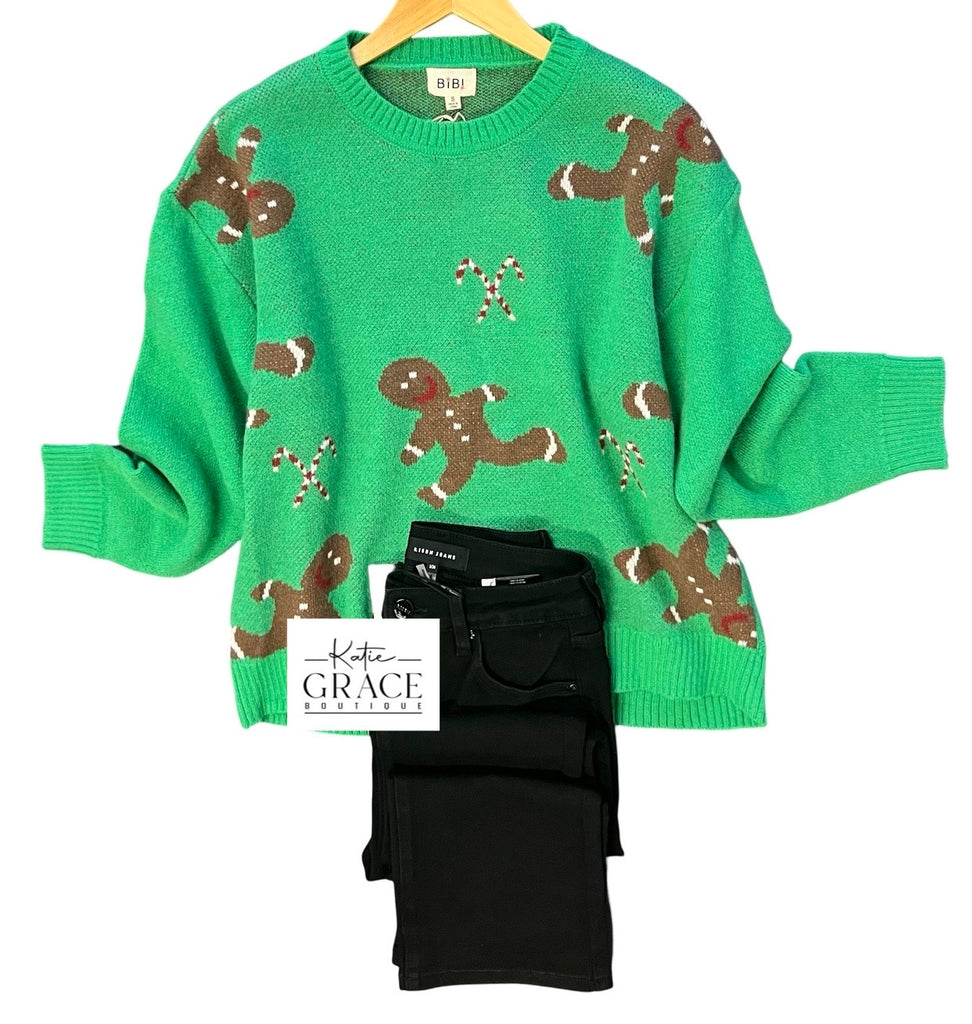"Noelle" Christmas Sweater - The Katie Grace Boutique