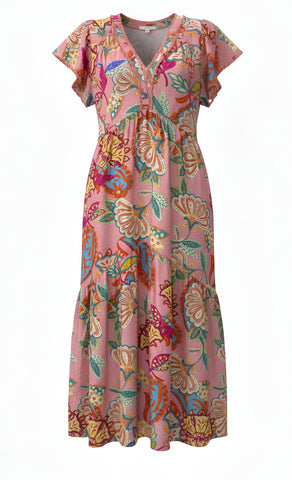 "Amanda" Midi Dress - The Katie Grace Boutique