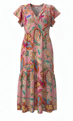 "Amanda" Midi Dress - The Katie Grace Boutique