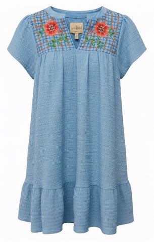 "Addison" Embroidered Dress - The Katie Grace Boutique