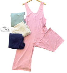 "Ashleigh" Linen Blend Jumpsuit, 3 colors - The Katie Grace Boutique