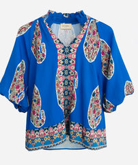 "Freya" Paisley Top - The Katie Grace Boutique
