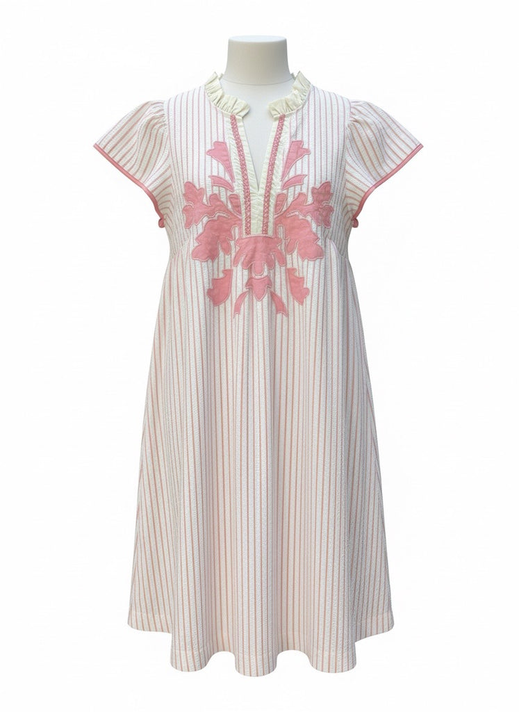 "Shea" Applique Dress - The Katie Grace Boutique
