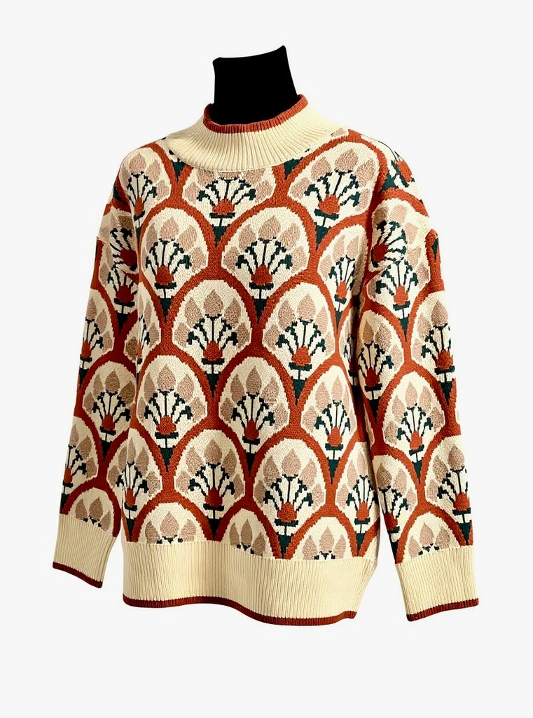 "Chloe" Printed Sweater - The Katie Grace Boutique