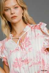 "Laura" Toile Dress - The Katie Grace Boutique