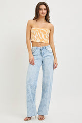 "Flora" Floral Jeans - The Katie Grace Boutique