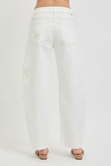 "Dana" Embroidered Jeans - The Katie Grace Boutique