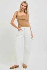 "Dana" Embroidered Jeans - The Katie Grace Boutique