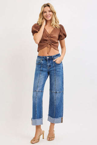 "Kelly" Seamed Jeans - The Katie Grace Boutique